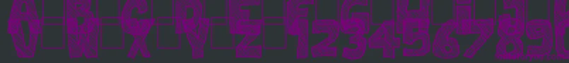 Шрифт Best Prices – фиолетовые шрифты на чёрном фоне