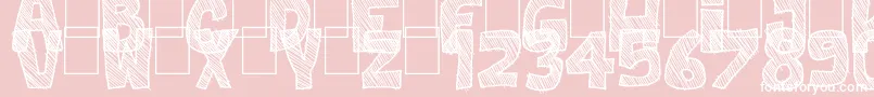Fonte Best Prices – fontes brancas em um fundo rosa
