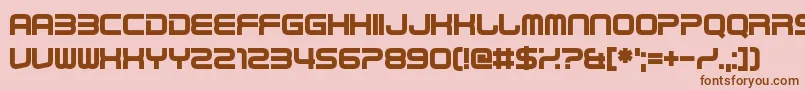 Czcionka Best Tease – brązowe czcionki na różowym tle