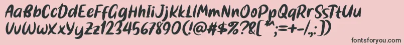 Bestina Font by 7NTypes Font – Black Fonts on Pink Background