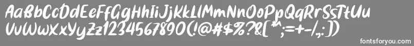 Bestina Font by 7NTypes Font – White Fonts on Gray Background