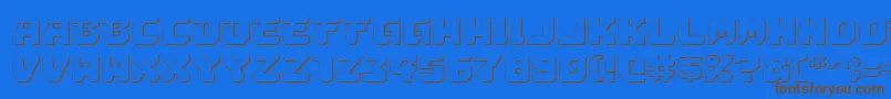 Astropolis ffy Font – Brown Fonts on Blue Background