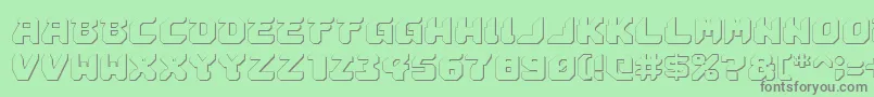 Astropolis ffy Font – Gray Fonts on Green Background