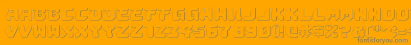 Astropolis ffy Font – Gray Fonts on Orange Background