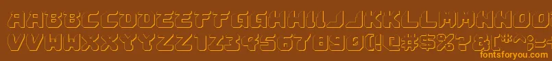 Astropolis ffy Font – Orange Fonts on Brown Background