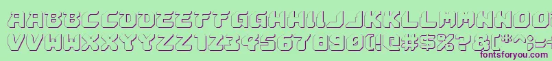 Astropolis ffy Font – Purple Fonts on Green Background