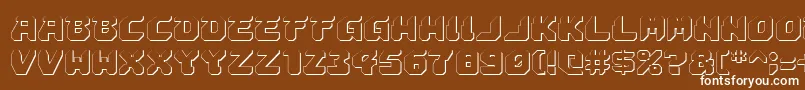 Astropolis ffy Font – White Fonts on Brown Background