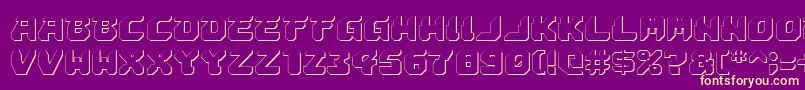 Astropolis ffy Font – Yellow Fonts on Purple Background