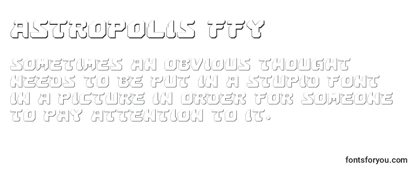 Review of the Astropolis ffy Font