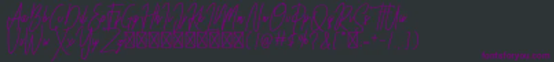 Besttones BOLD DEMO Font – Purple Fonts on Black Background