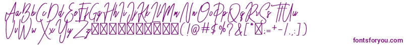 Besttones BOLD DEMO-Schriftart – Violette Schriften
