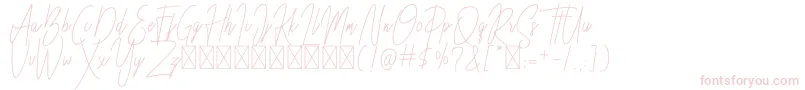 Besttones Regular DEMO Font – Pink Fonts on White Background