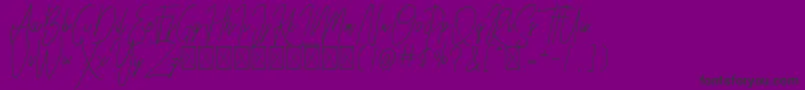 fuente Besttones Regular DEMO – Fuentes Negras Sobre Fondo Morado