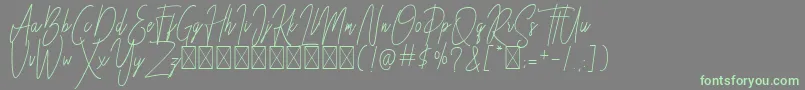 More about Besttones Regular DEMO Font Besttones Regular DEMO Font – Green Fonts on Gray Background