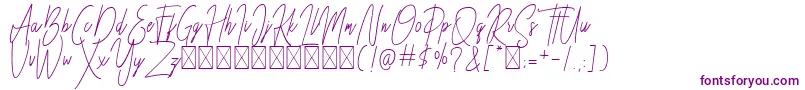Besttones Regular DEMO-Schriftart – Violette Schriften auf weißem Hintergrund