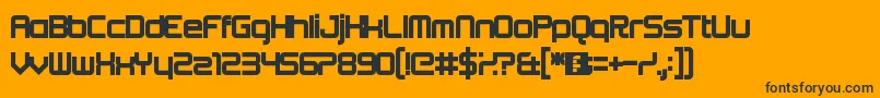Weitere Informationen zur Beta-Schriftart Beta-Schriftart – Schwarze Schriften auf orangefarbenem Hintergrund