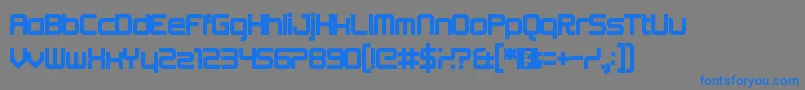 More about Beta Font Beta Font – Blue Fonts on Gray Background