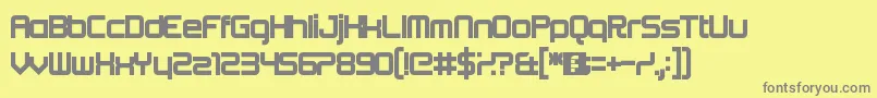 Beta Font – Gray Fonts on Yellow Background