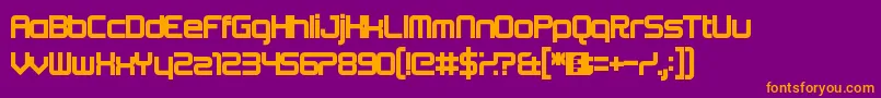 Beta Font – Orange Fonts on Purple Background