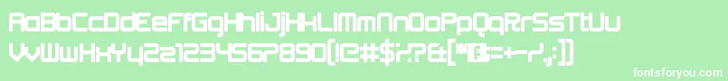 More about Beta Font Beta Font – White Fonts on Green Background