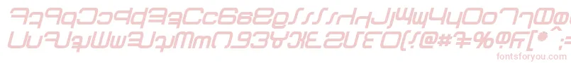 Fonte Betazed Bold Italic – fontes rosa em um fundo branco