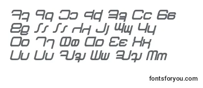 Überblick über die Schriftart Betazed Bold Italic