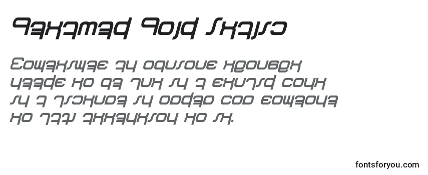 Schriftart Betazed Bold Italic