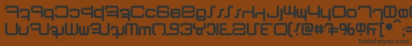 Шрифт Betazed Bold – чёрные шрифты на коричневом фоне