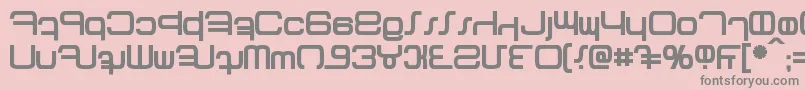 Betazed Bold Font – Gray Fonts on Pink Background