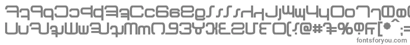 フォントBetazed Bold – 白い背景に灰色の文字