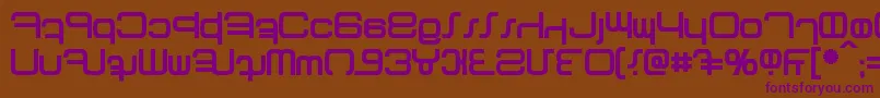 Betazed Bold Font – Purple Fonts on Brown Background