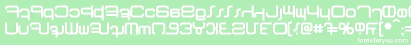 Betazed Bold Font – White Fonts on Green Background