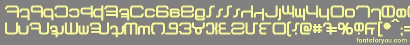フォントBetazed Bold – 黄色のフォント、灰色の背景