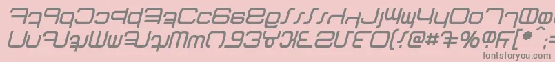 Betazed Italic Font – Gray Fonts on Pink Background