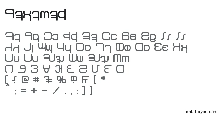 A fonte Betazed (121158) – alfabeto, números, caracteres especiais