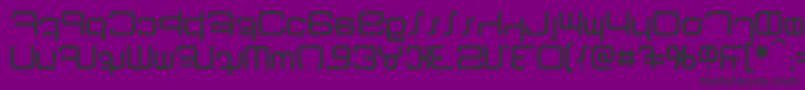 Fonte Betazed – fontes pretas em um fundo violeta