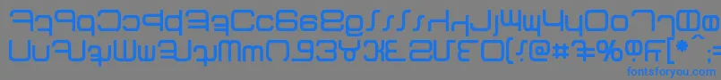 Шрифт Betazed – синие шрифты на сером фоне