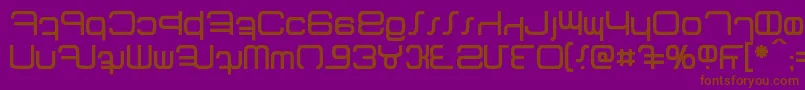 Betazed Font – Brown Fonts on Purple Background