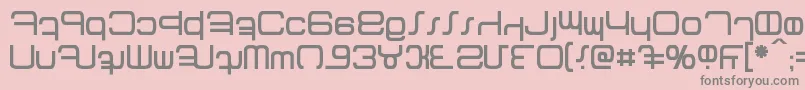 Fonte Betazed – fontes cinzas em um fundo rosa