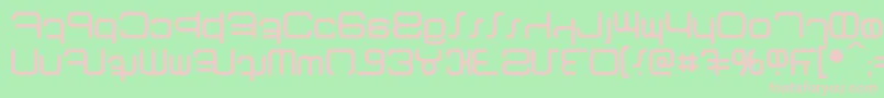 Betazed Font – Pink Fonts on Green Background