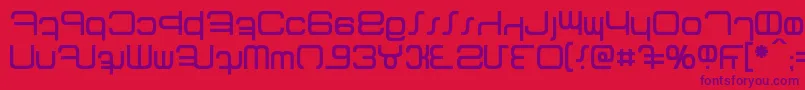 Betazed-fontti – violetit fontit punaisella taustalla