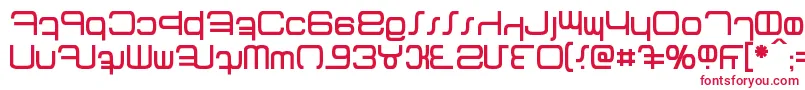 Betazed Font – Red Fonts on White Background