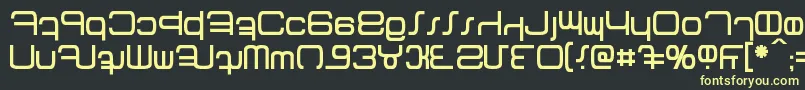 Betazed Font – Yellow Fonts on Black Background