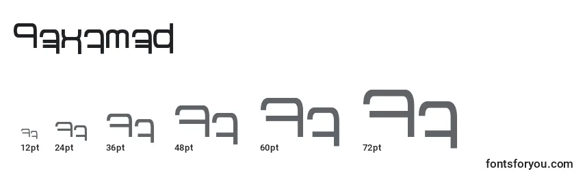 Betazed (121158) Font Sizes