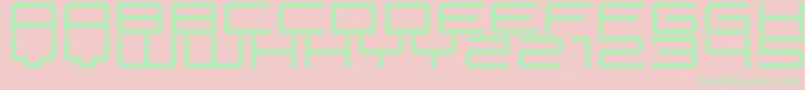betelgeuse Font – Green Fonts on Pink Background
