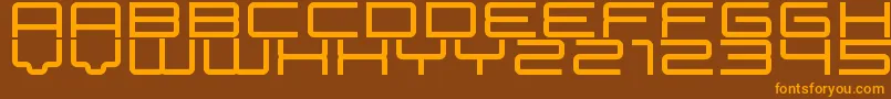 betelgeuse Font – Orange Fonts on Brown Background