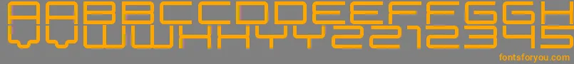 betelgeuse Font – Orange Fonts on Gray Background