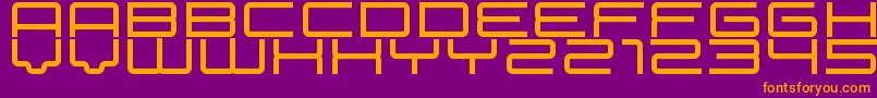 betelgeuse Font – Orange Fonts on Purple Background