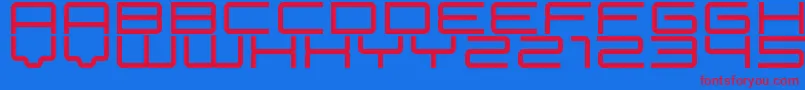 betelgeuse Font – Red Fonts on Blue Background