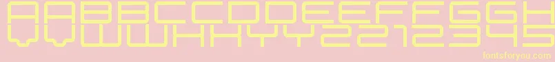 betelgeuse Font – Yellow Fonts on Pink Background